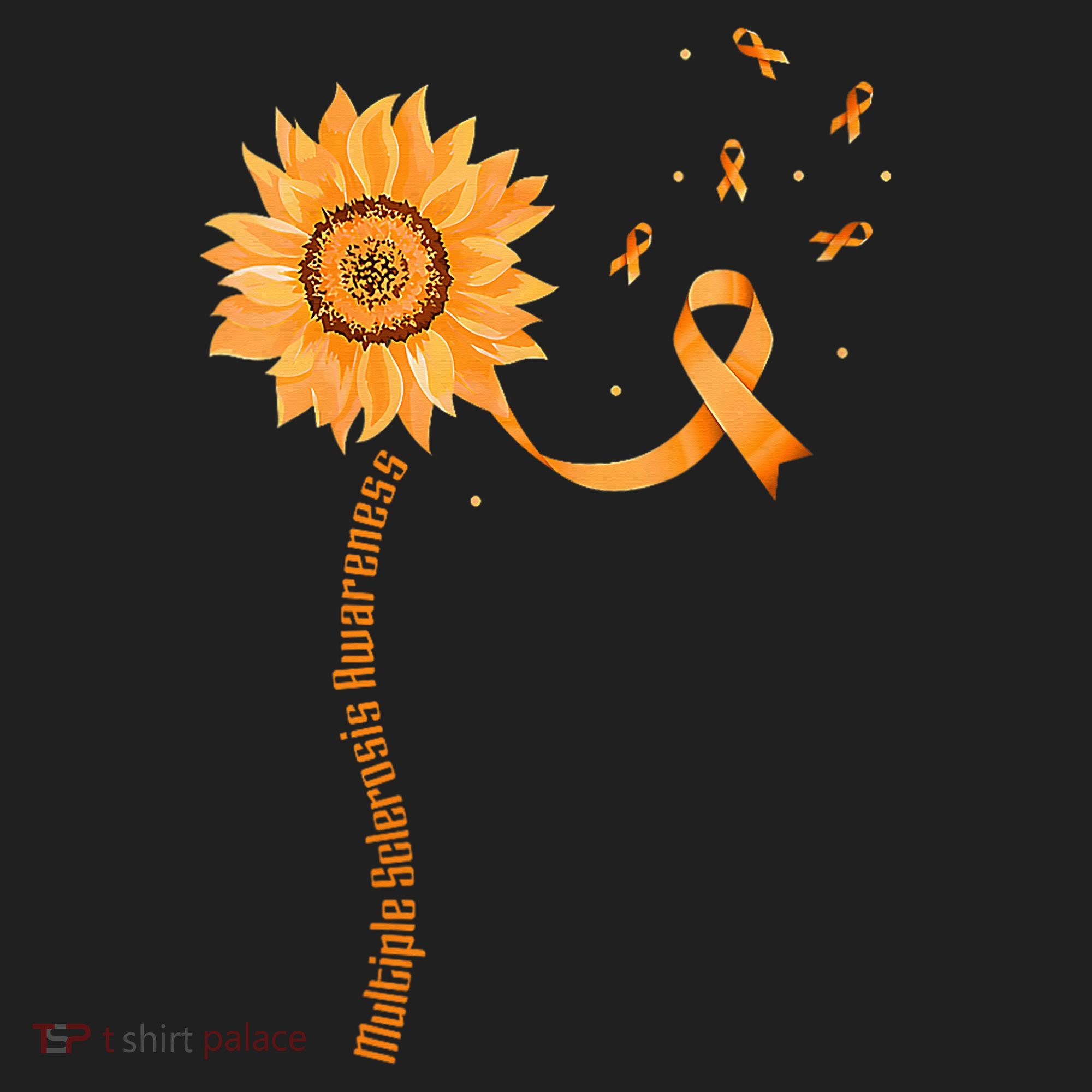 Orange Ribbon Multiple Sclerosis Awareness Beanie