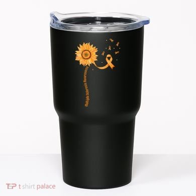 Orange Ribbon Multiple Sclerosis Awareness Tumbler