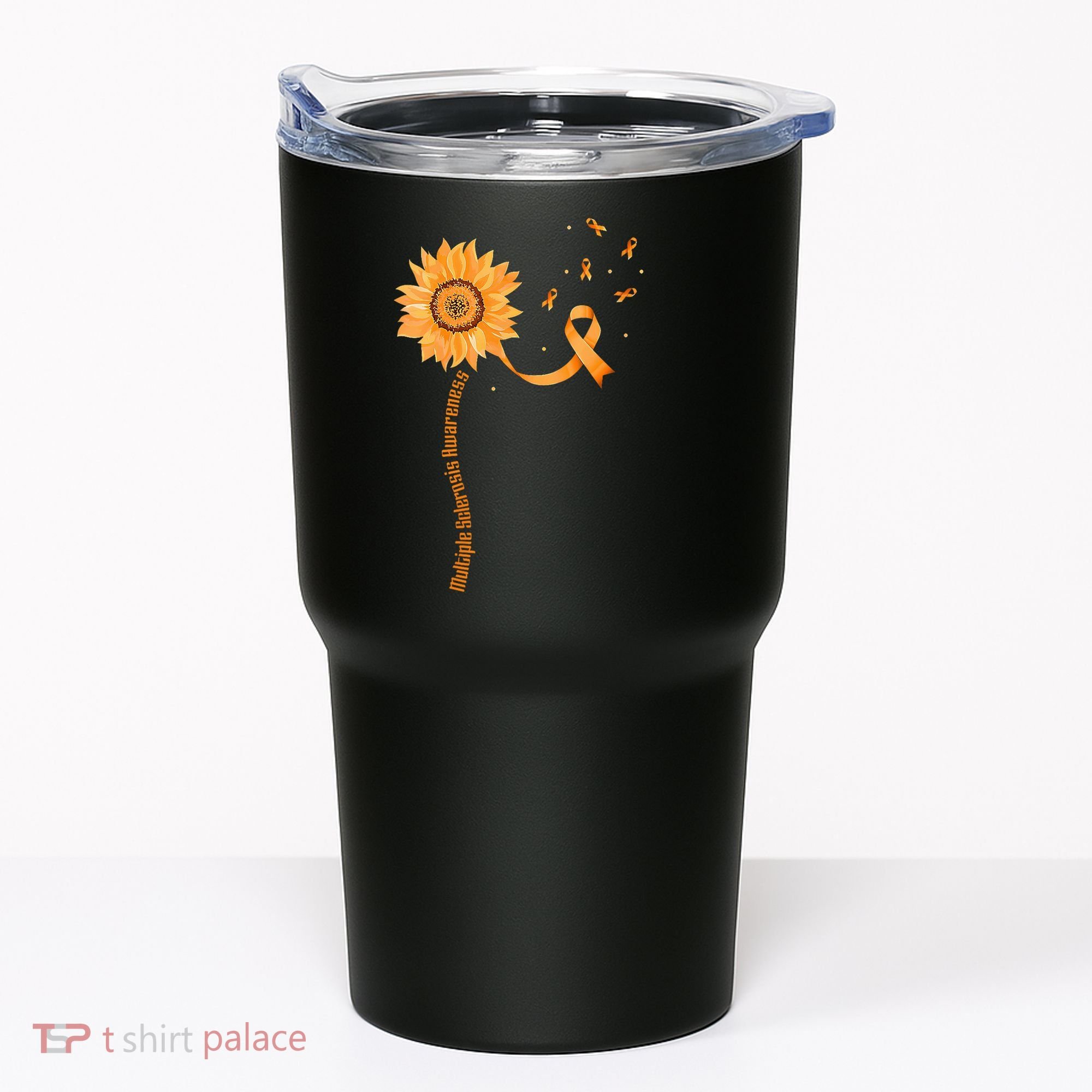 Orange Ribbon Multiple Sclerosis Awareness Tumbler