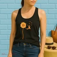 Orange Ribbon Multiple Sclerosis Awareness Women's Tank Top thumb 2