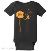 Orange Ribbon Multiple Sclerosis Awareness Baby Bodysuit thumb 0