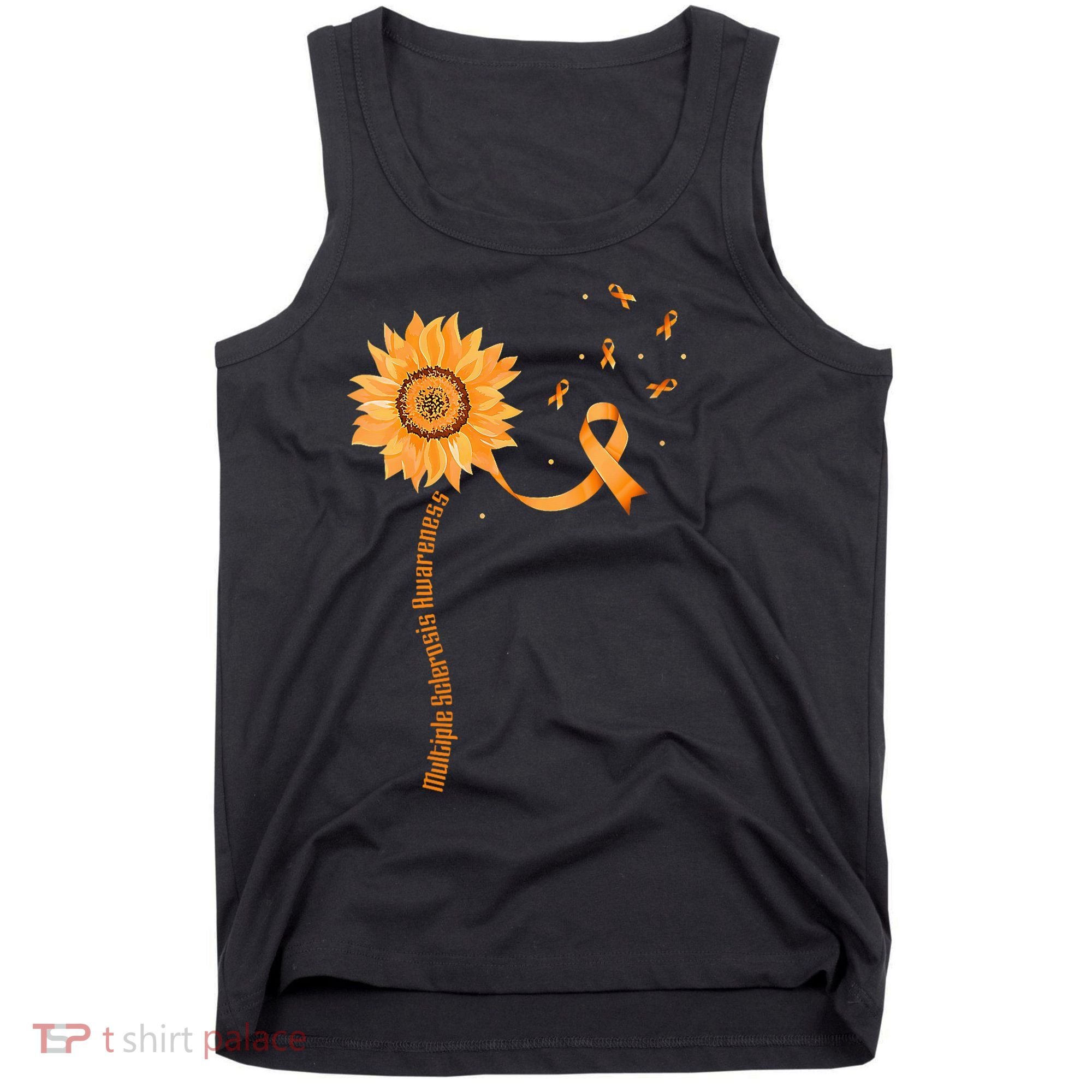 Orange Ribbon Multiple Sclerosis Awareness Tank Top