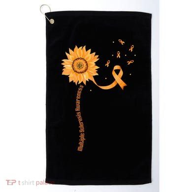 Orange Ribbon Multiple Sclerosis Awareness Golf Towel