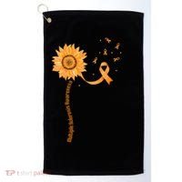 Orange Ribbon Multiple Sclerosis Awareness Golf Towel thumb 0