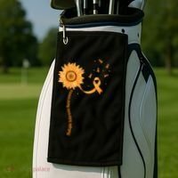 Orange Ribbon Multiple Sclerosis Awareness Golf Towel thumb 2