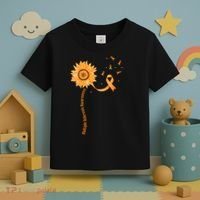 Orange Ribbon Multiple Sclerosis Awareness Toddler T-Shirt thumb 3