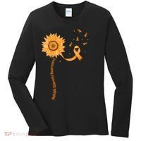 Orange Ribbon Multiple Sclerosis Awareness Women's Long Sleeve Shirt thumb 0