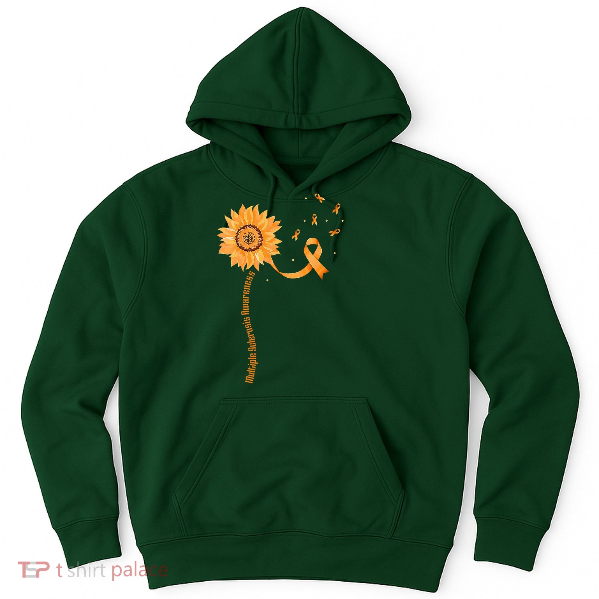 Orange Ribbon Multiple Sclerosis Awareness Hoodie