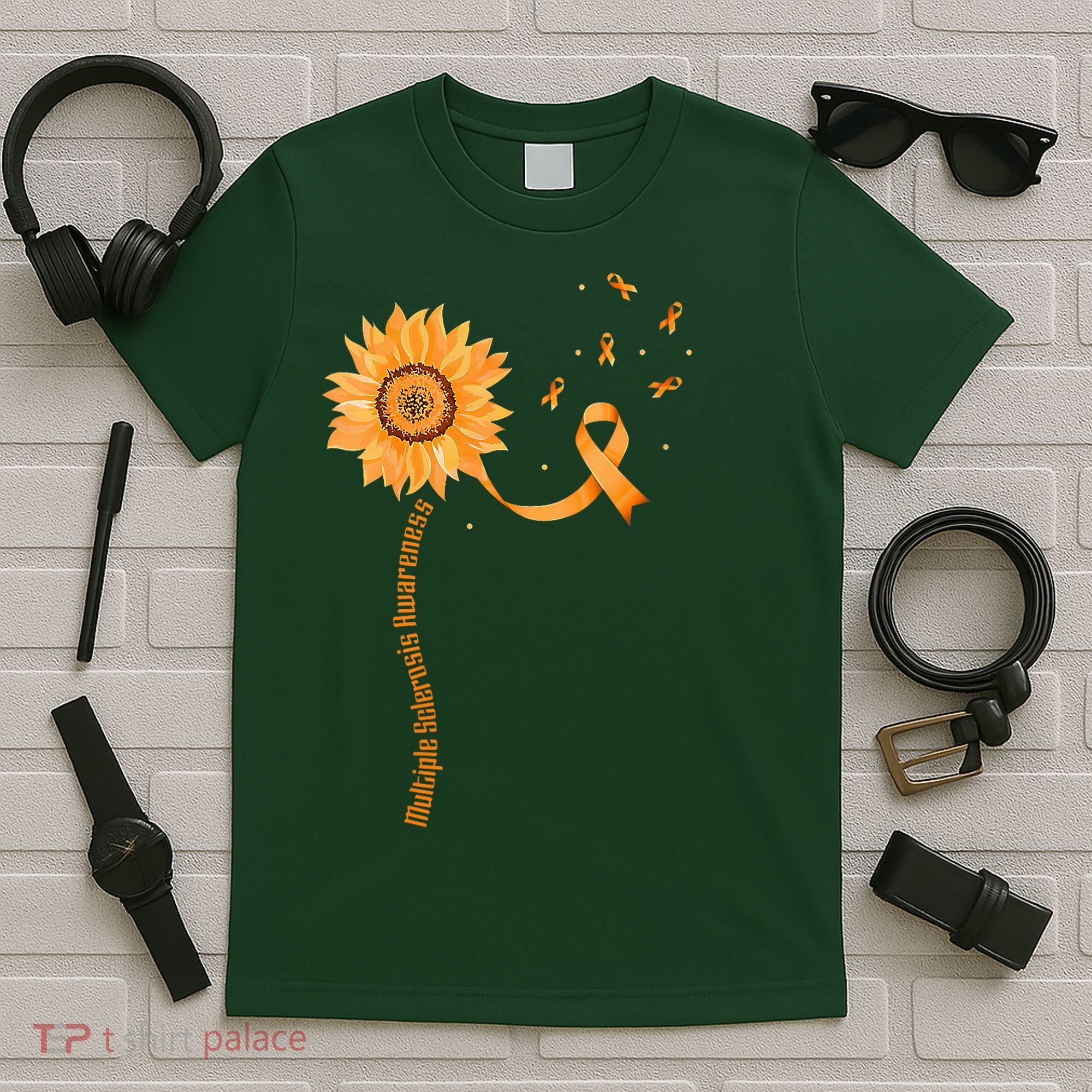 Orange Ribbon Multiple Sclerosis Awareness T-Shirt