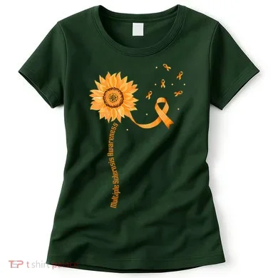 Orange Ribbon Multiple Sclerosis Awareness Women's T-Shirt