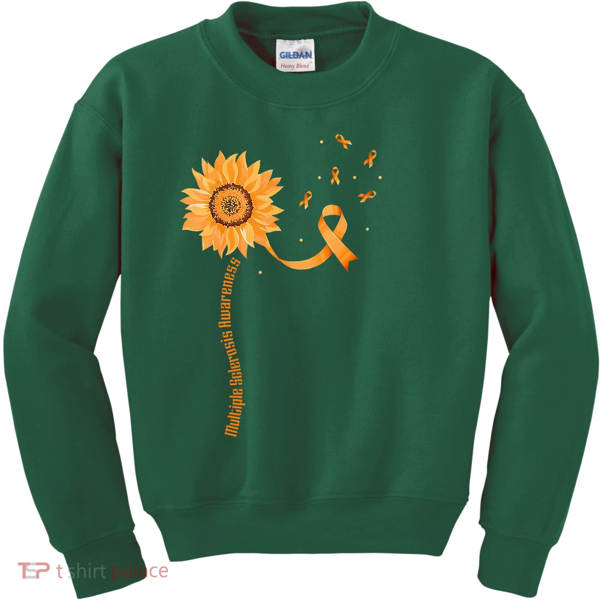 Orange Ribbon Multiple Sclerosis Awareness Kids Sweatshirt