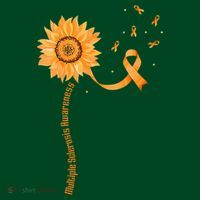 Orange Ribbon Multiple Sclerosis Awareness Kids Sweatshirt thumb 2
