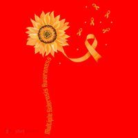 Orange Ribbon Multiple Sclerosis Awareness Santa Hat thumb 1