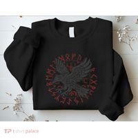 Odin’S Raven & Nordic Compass Sweatshirt thumb 2