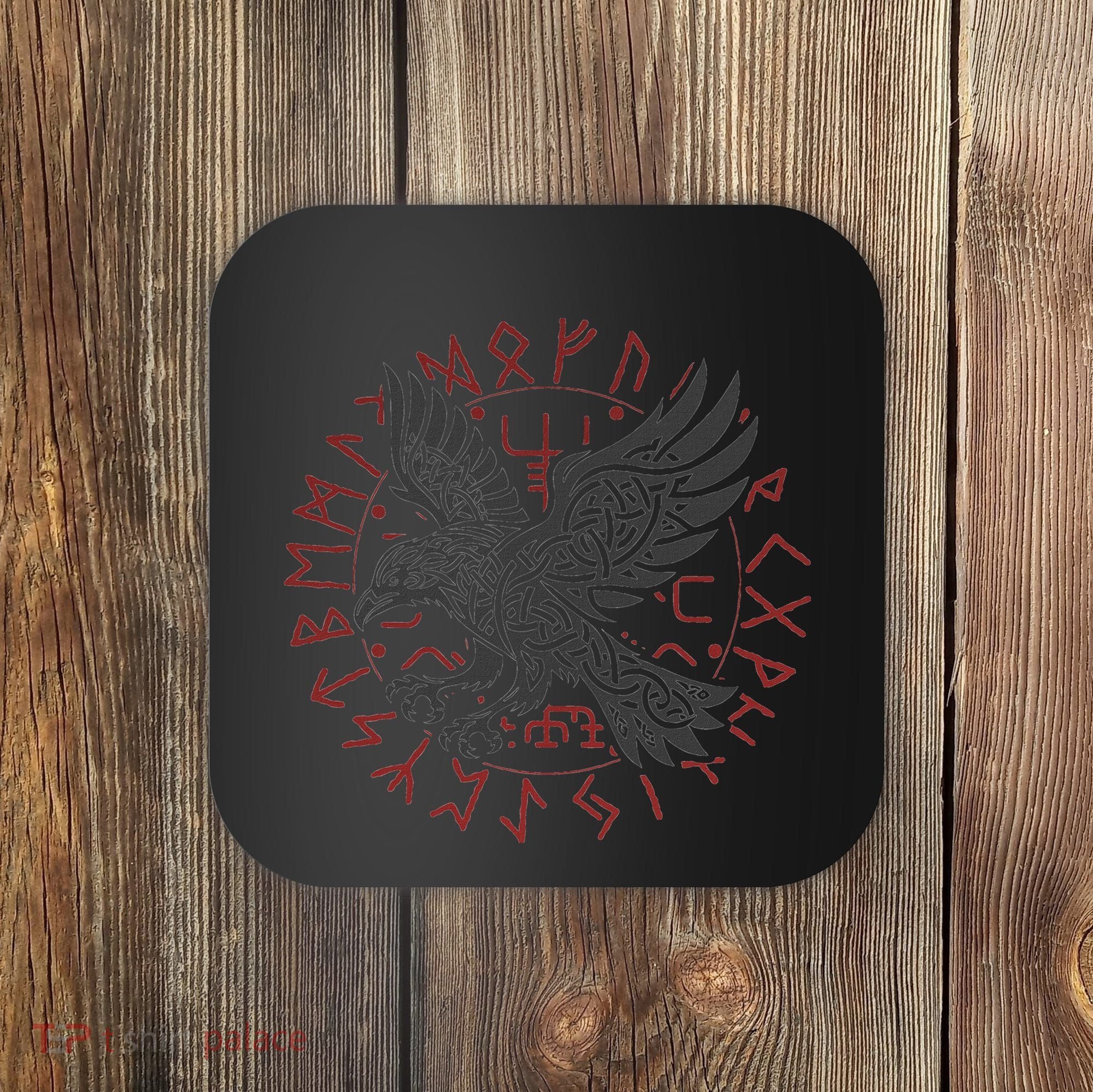 Odin’S Raven & Nordic Compass Coaster