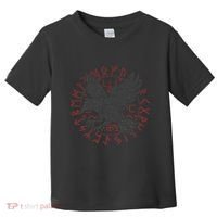 Odin’S Raven & Nordic Compass Toddler T-Shirt thumb 0