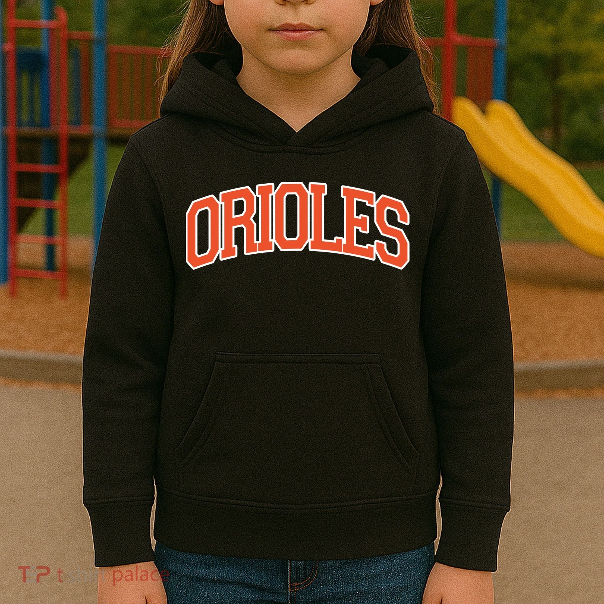 Orioles Retro Name Sports Gift Kids Hoodie