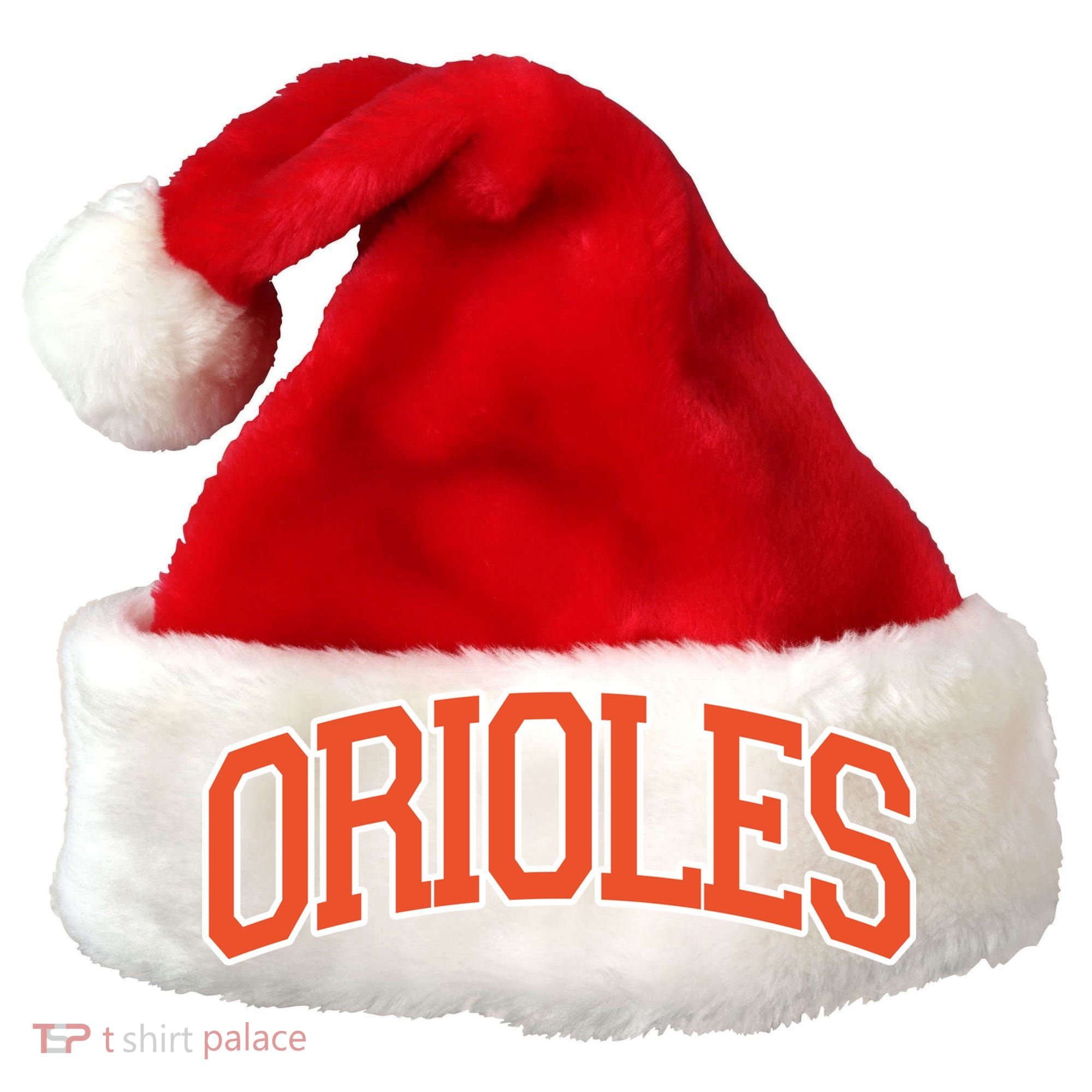 Orioles Retro Name Sports Gift Santa Hat