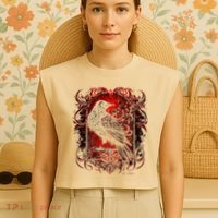 Odins Raven Northman Valhalla Norse Mythology Garment-Dyed Women's Muscle Tee thumb 4