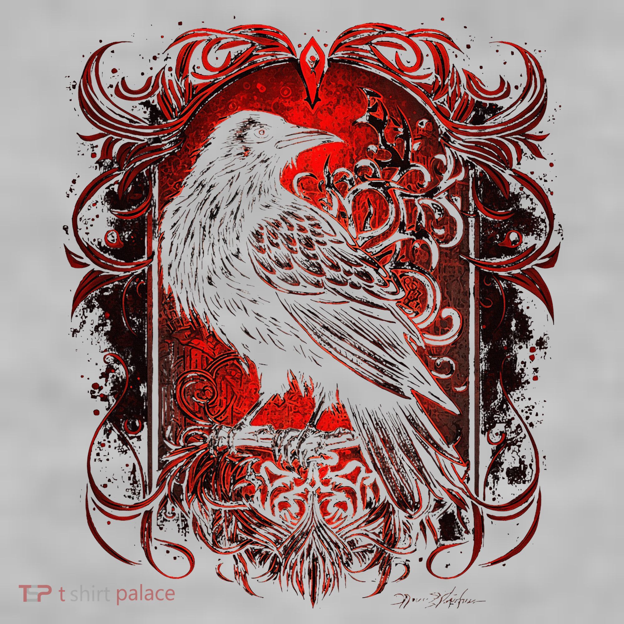 Odins Raven Northman Valhalla Norse Mythology Ladies PosiCharge Tri-Blend Wicking Tank