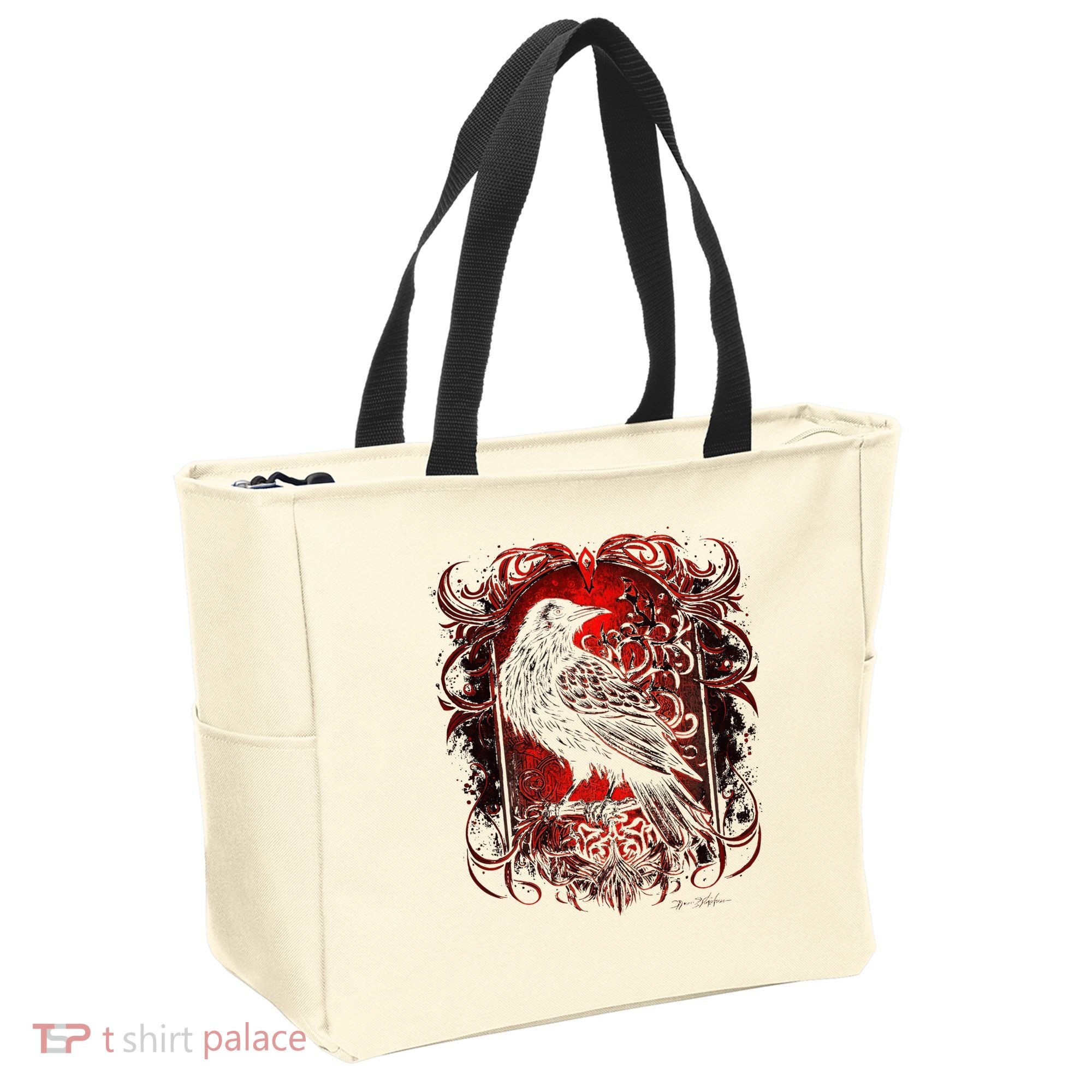 Odins Raven Northman Valhalla Norse Mythology Tote Bag