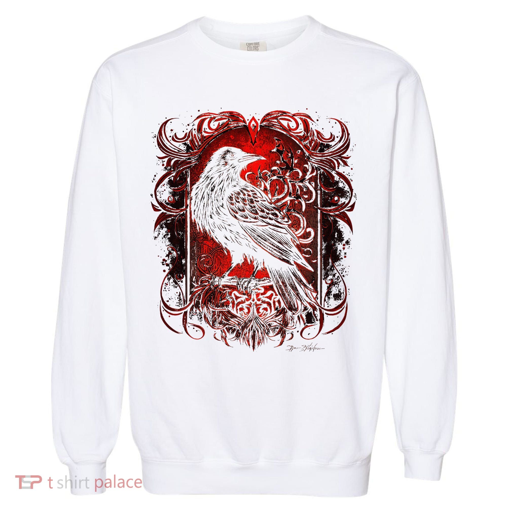Odins Raven Northman Valhalla Norse Mythology Garment-Dyed Sweatshirt