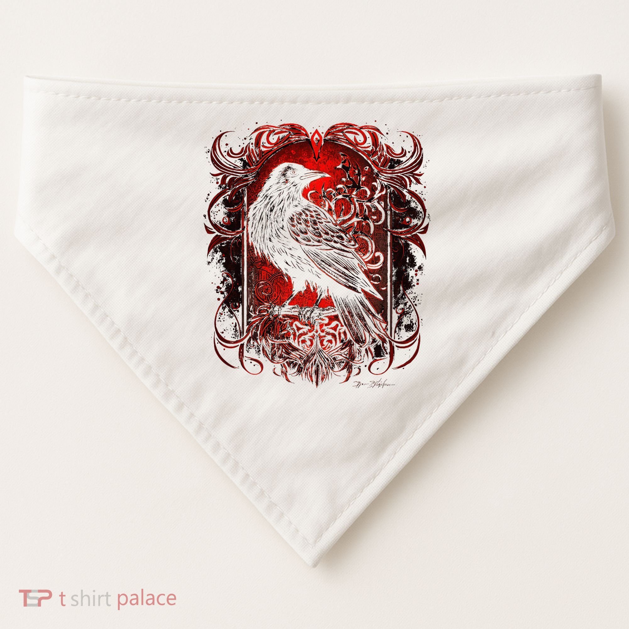 Odins Raven Northman Valhalla Norse Mythology USA-Made Doggie Bandana