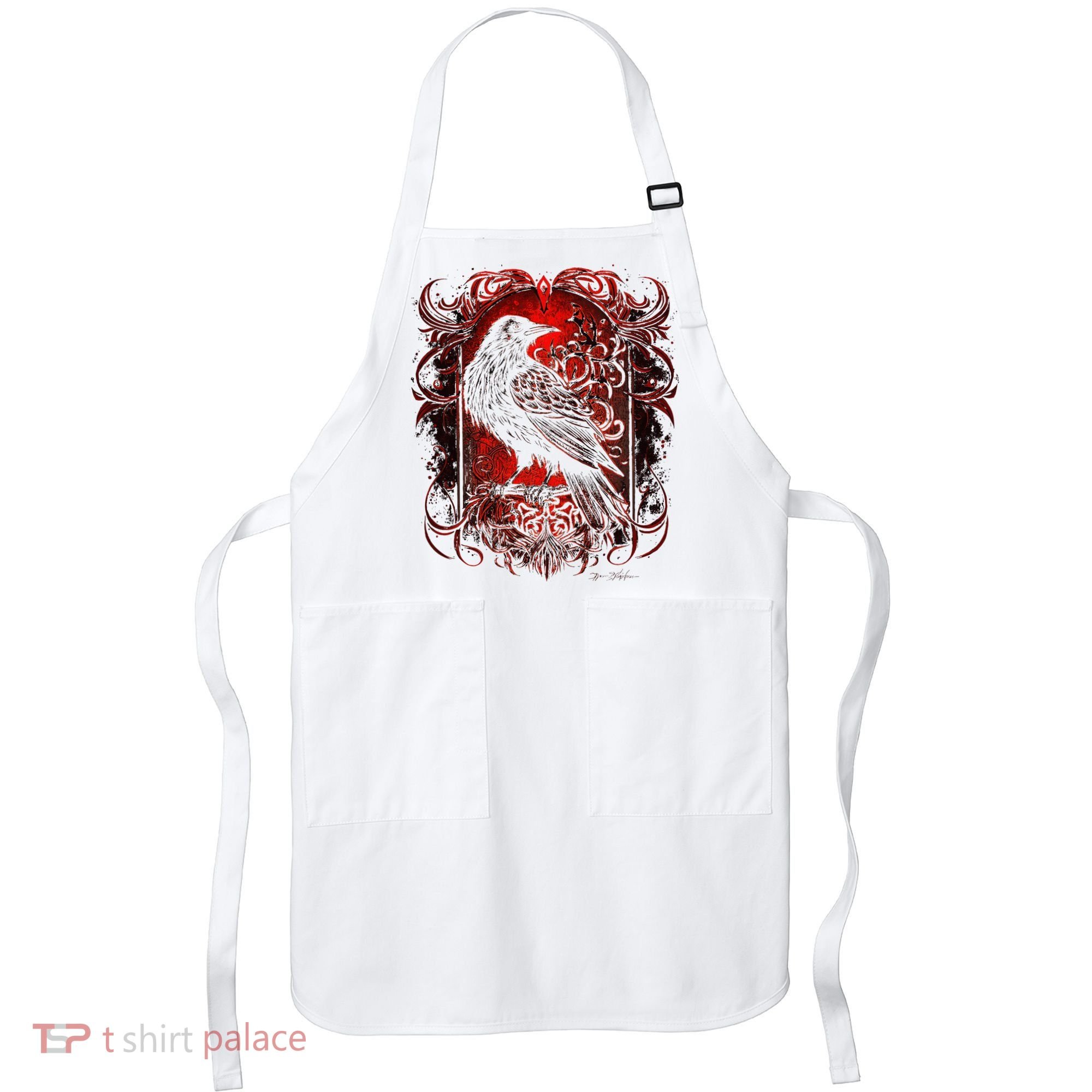 Odins Raven Northman Valhalla Norse Mythology Apron