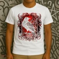 Odins Raven Northman Valhalla Norse Mythology T-Shirt thumb 3