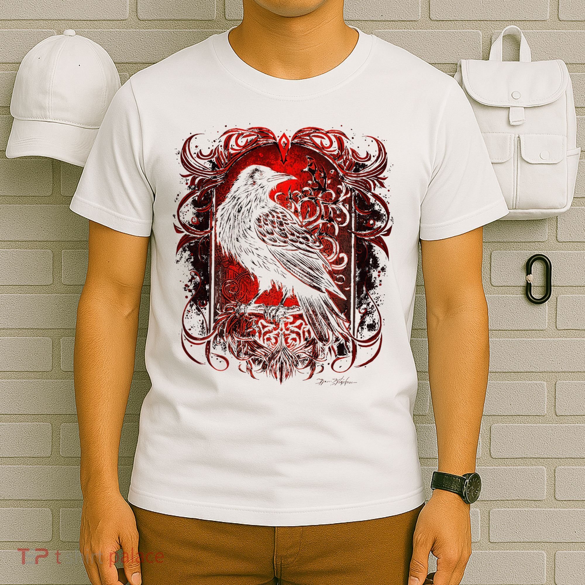 Odins Raven Northman Valhalla Norse Mythology T-Shirt
