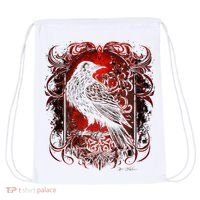 Odins Raven Northman Valhalla Norse Mythology Drawstring Bag thumb 0