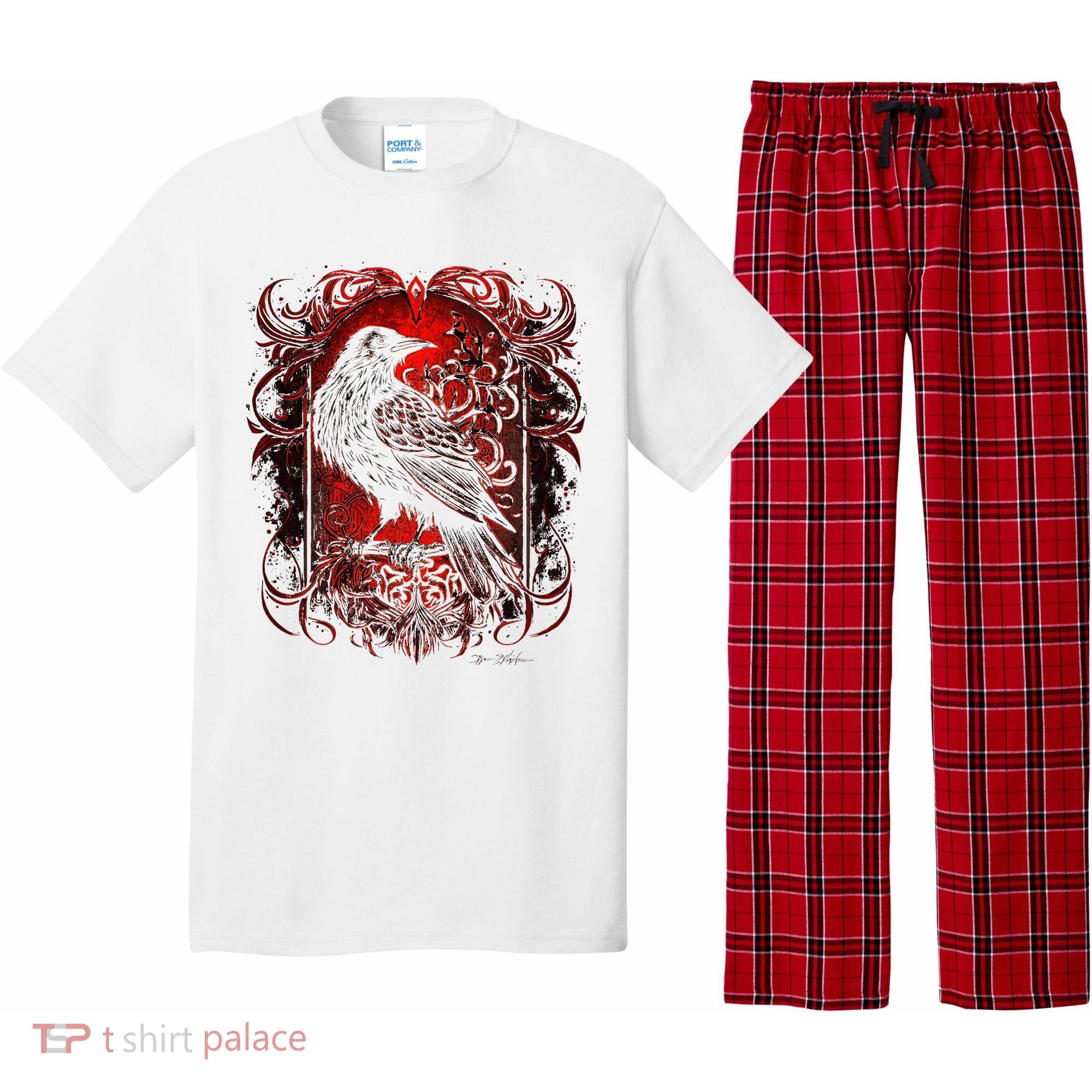 Odins Raven Northman Valhalla Norse Mythology Pajama Set