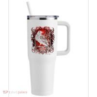 Odins Raven Northman Valhalla Norse Mythology 40oz Vacuum Insulated Stainless Steel Travel Tumbler thumb 0