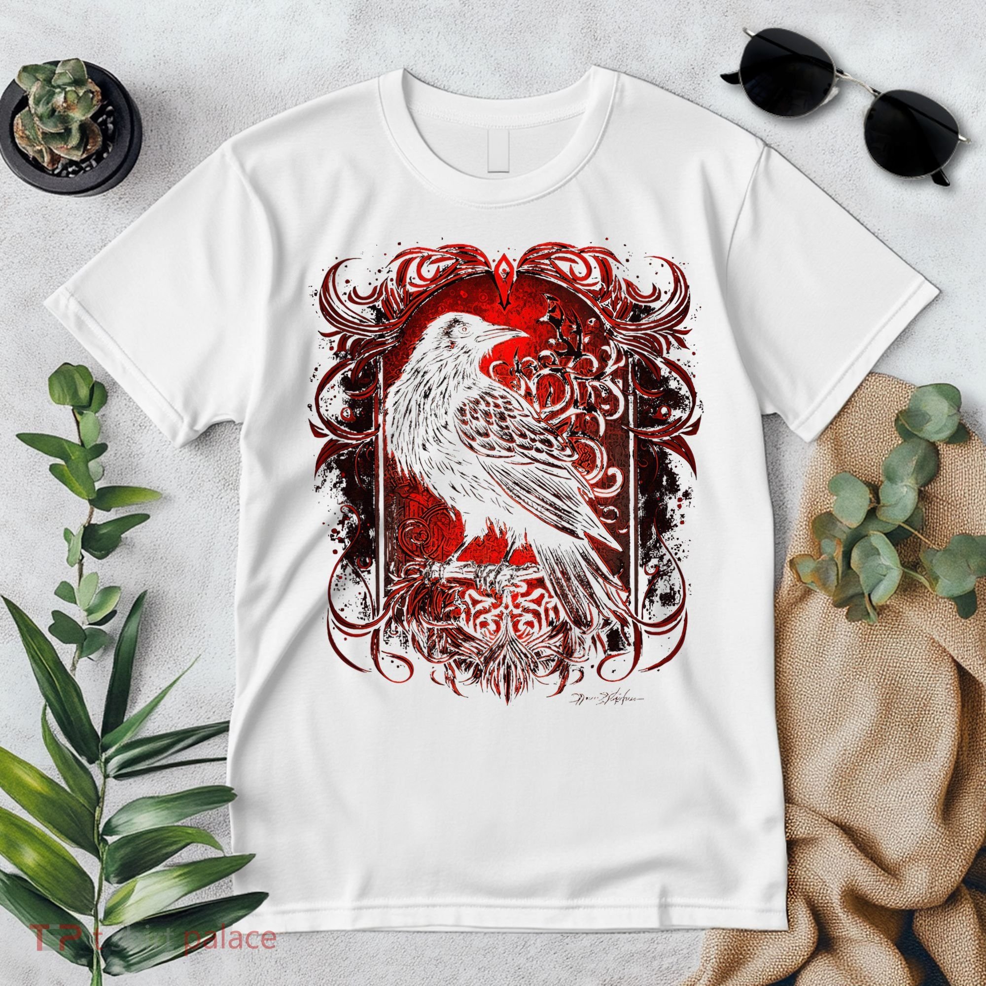 Odins Raven Northman Valhalla Norse Mythology Premium T-Shirt