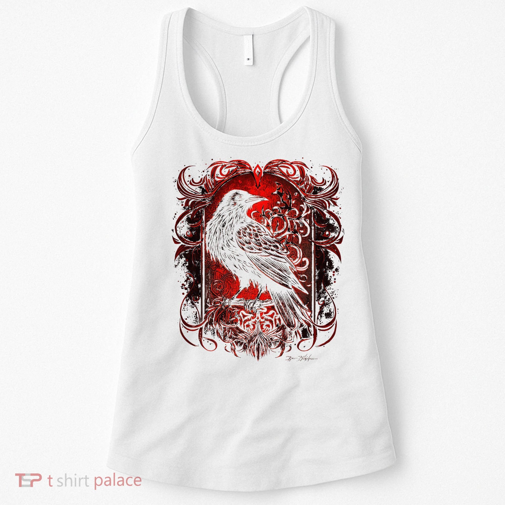Odins Raven Northman Valhalla Norse Mythology Women's Tank Top