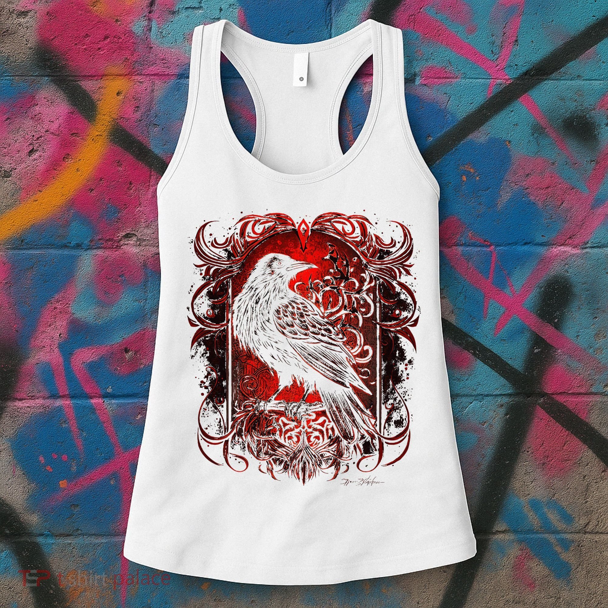 Odins Raven Northman Valhalla Norse Mythology Women's Tank Top