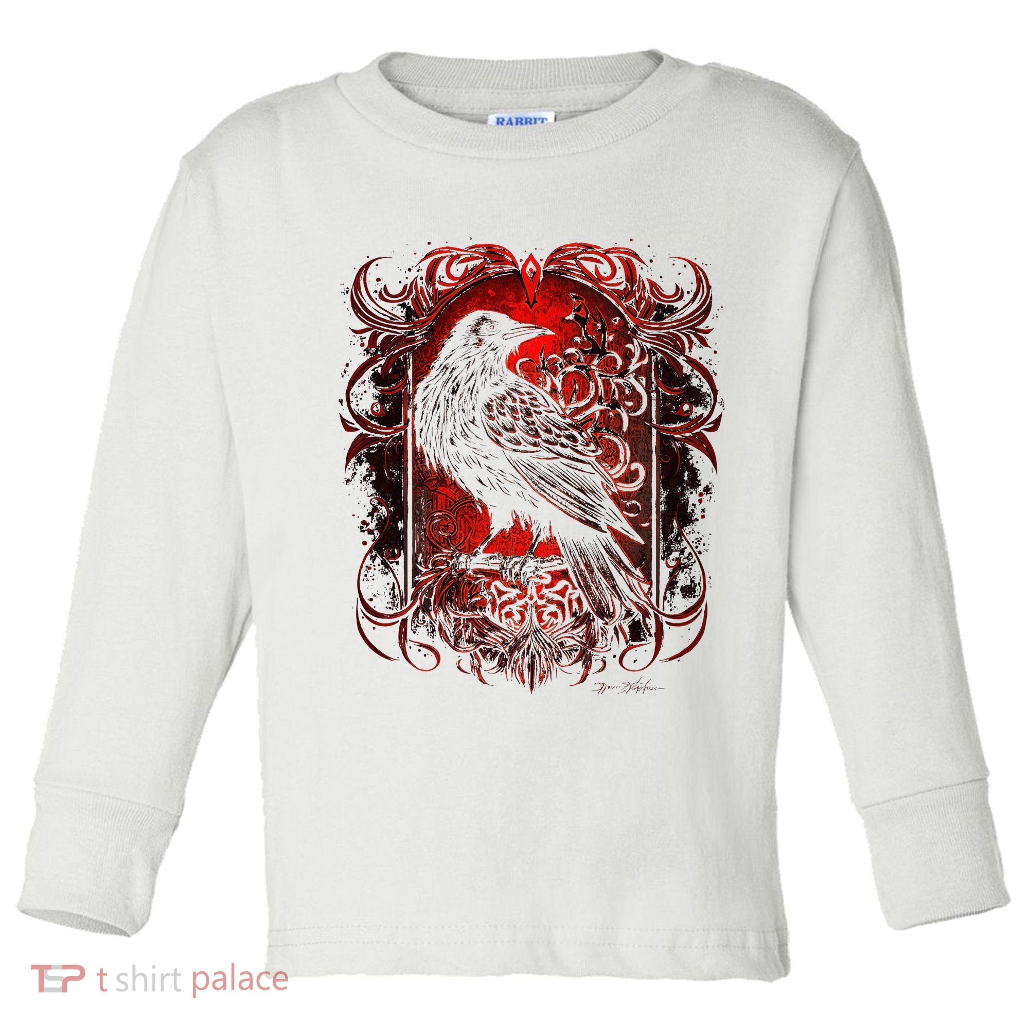 Odins Raven Northman Valhalla Norse Mythology Toddler Long Sleeve Shirt