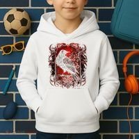 Odins Raven Northman Valhalla Norse Mythology Kids Hoodie thumb 2