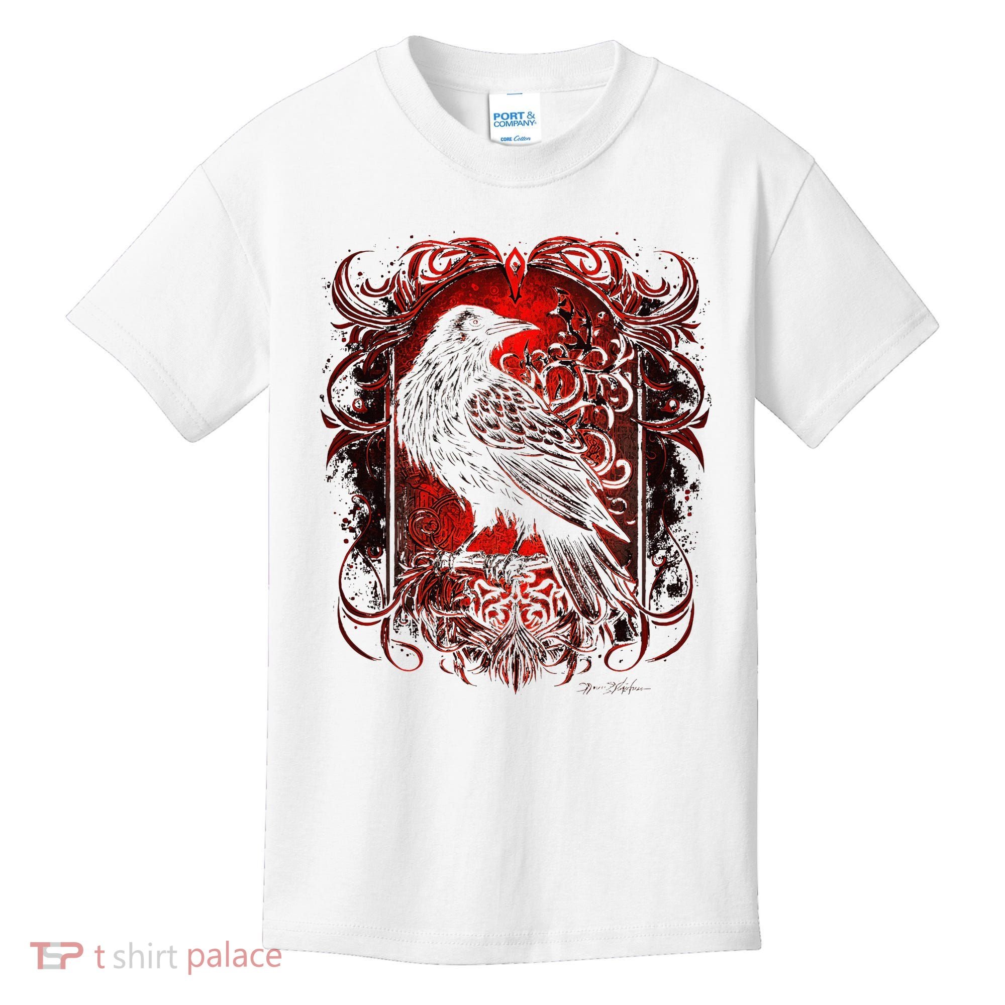 Odins Raven Northman Valhalla Norse Mythology Kids T-Shirt