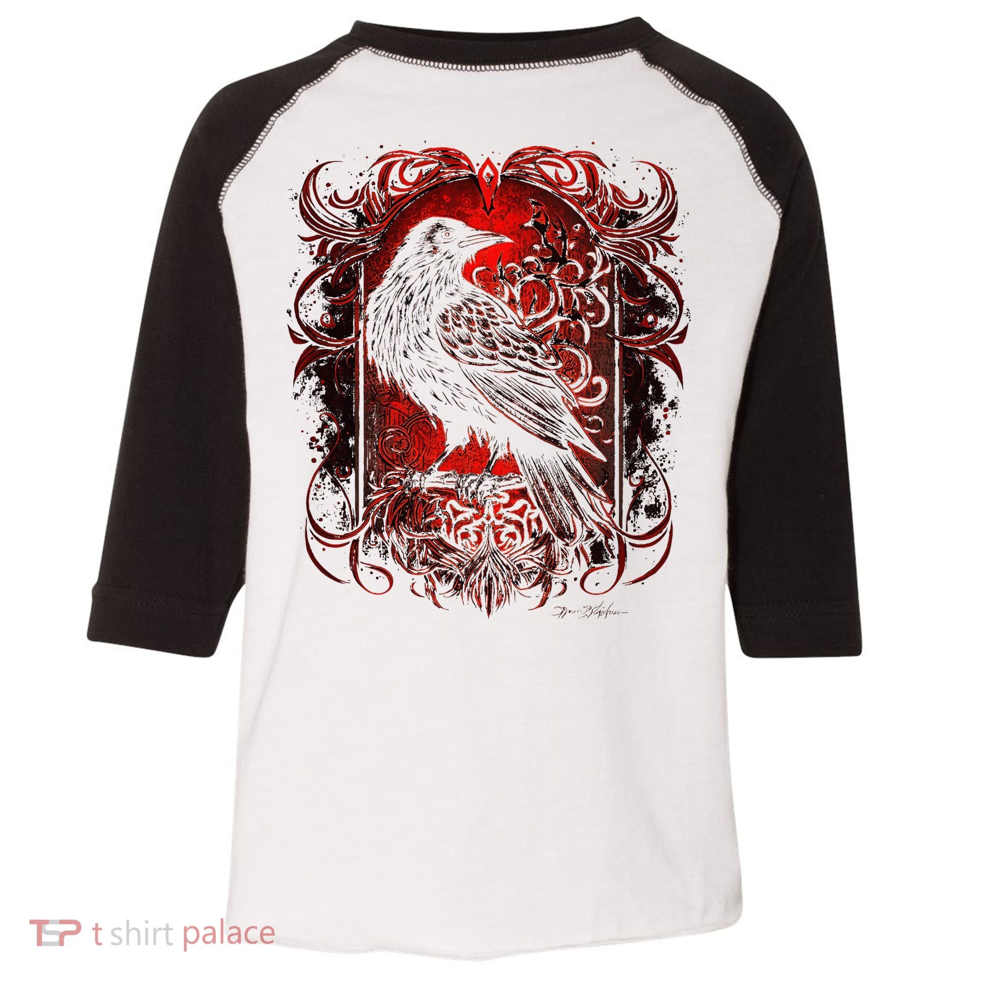Odins Raven Northman Valhalla Norse Mythology Toddler Fine Jersey T-Shirt