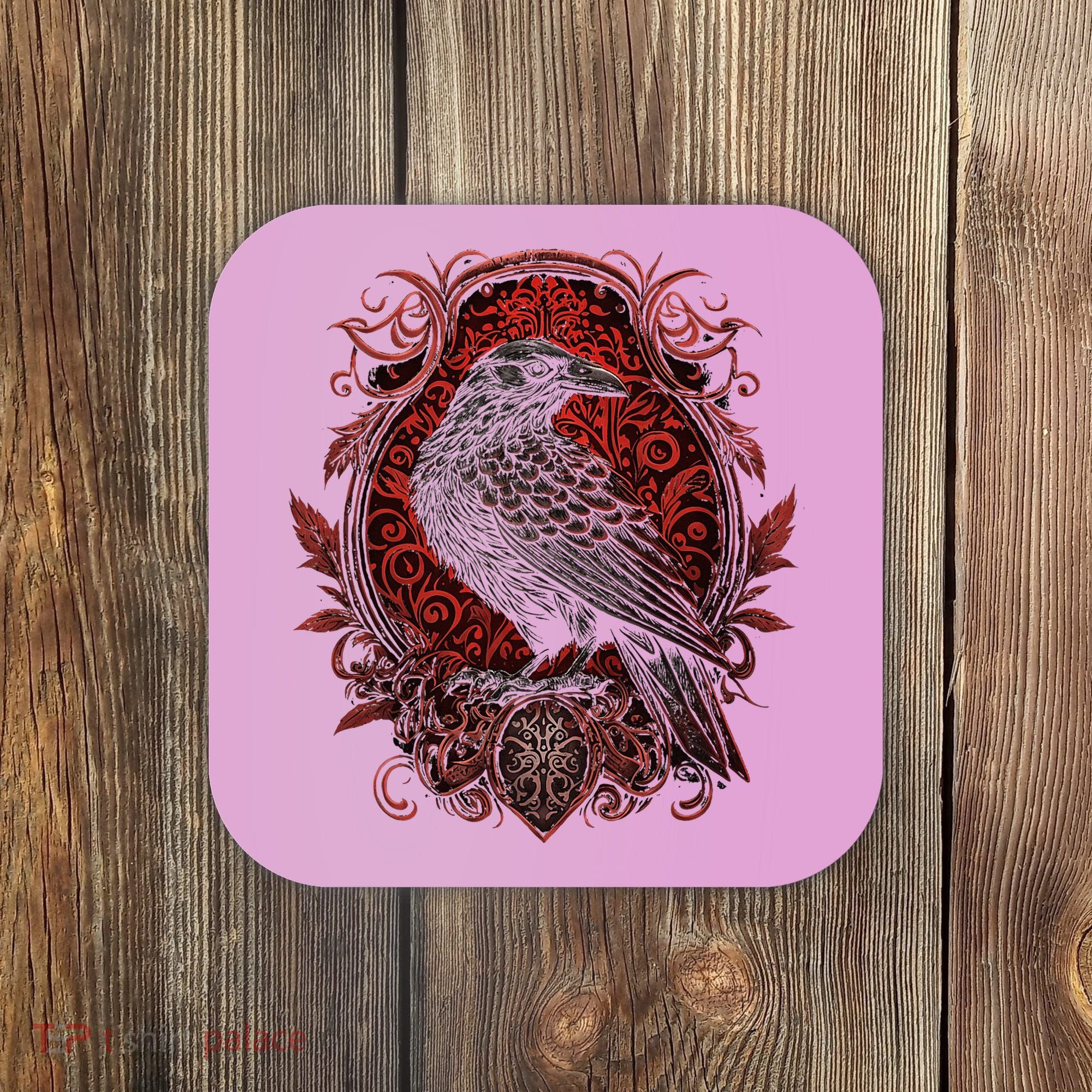 Odins Raven Northman Valhalla Norse Mythology Coaster