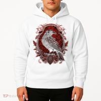Odins Raven Northman Valhalla Norse Mythology Hoodie thumb 2
