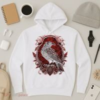 Odins Raven Northman Valhalla Norse Mythology Hoodie thumb 3