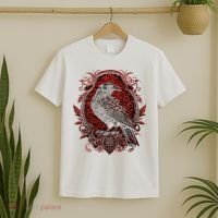 Odins Raven Northman Valhalla Norse Mythology T-Shirt thumb 2