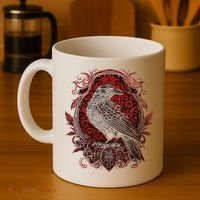 Odins Raven Northman Valhalla Norse Mythology Coffee Mug thumb 4