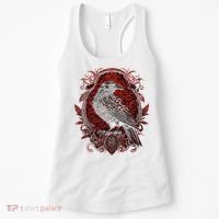 Odins Raven Northman Valhalla Norse Mythology Women's Tank Top thumb 0