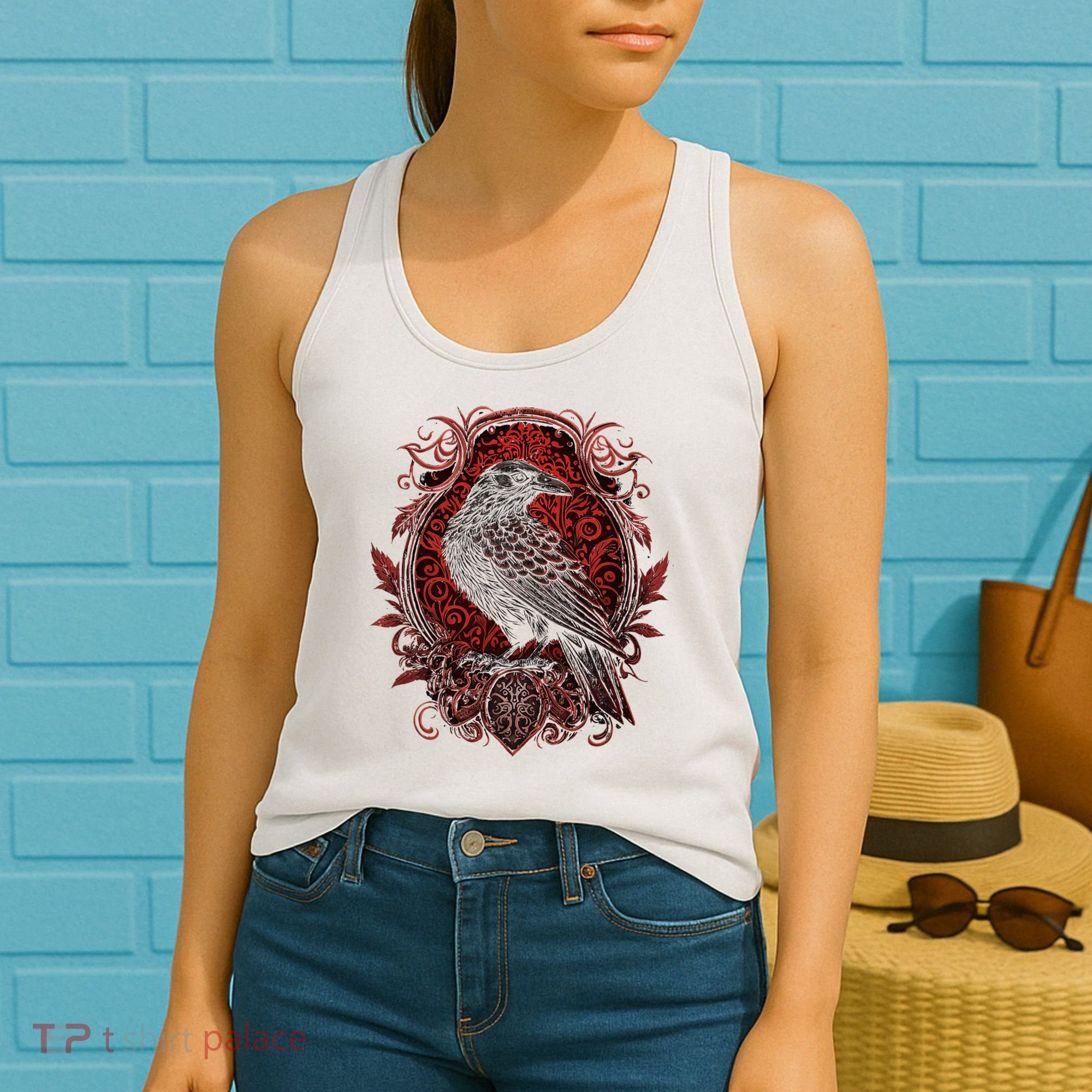 Odins Raven Northman Valhalla Norse Mythology Women's Tank Top