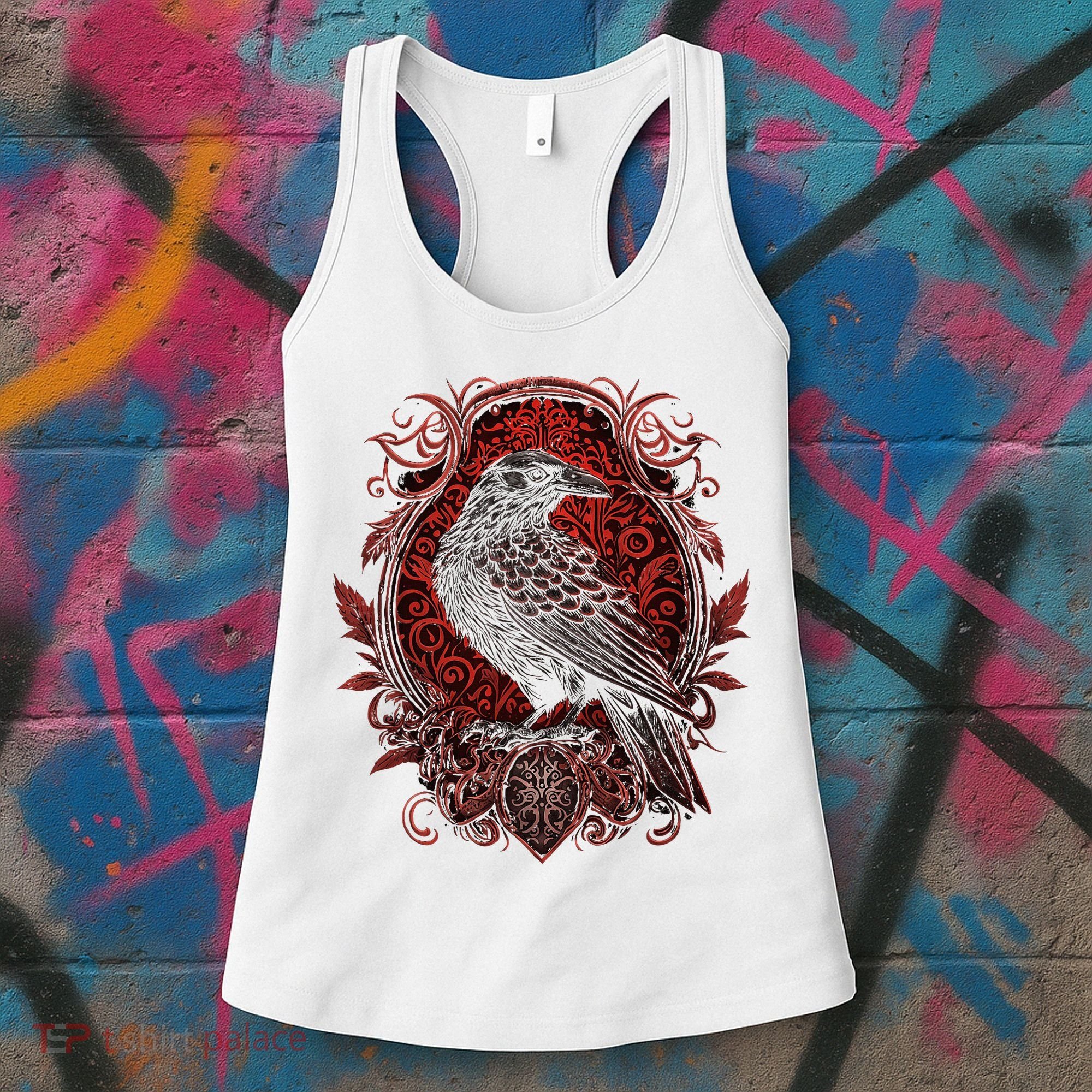 Odins Raven Northman Valhalla Norse Mythology Women's Tank Top