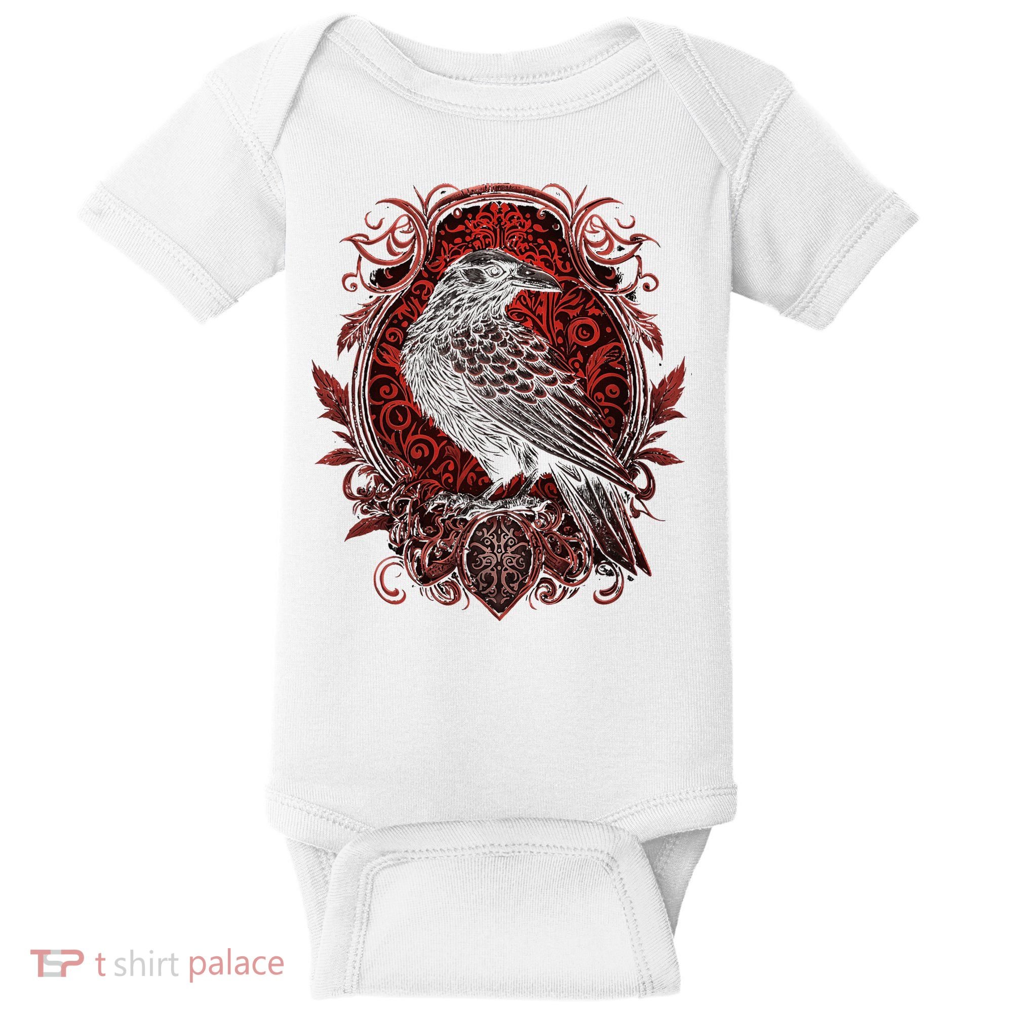 Odins Raven Northman Valhalla Norse Mythology Baby Bodysuit