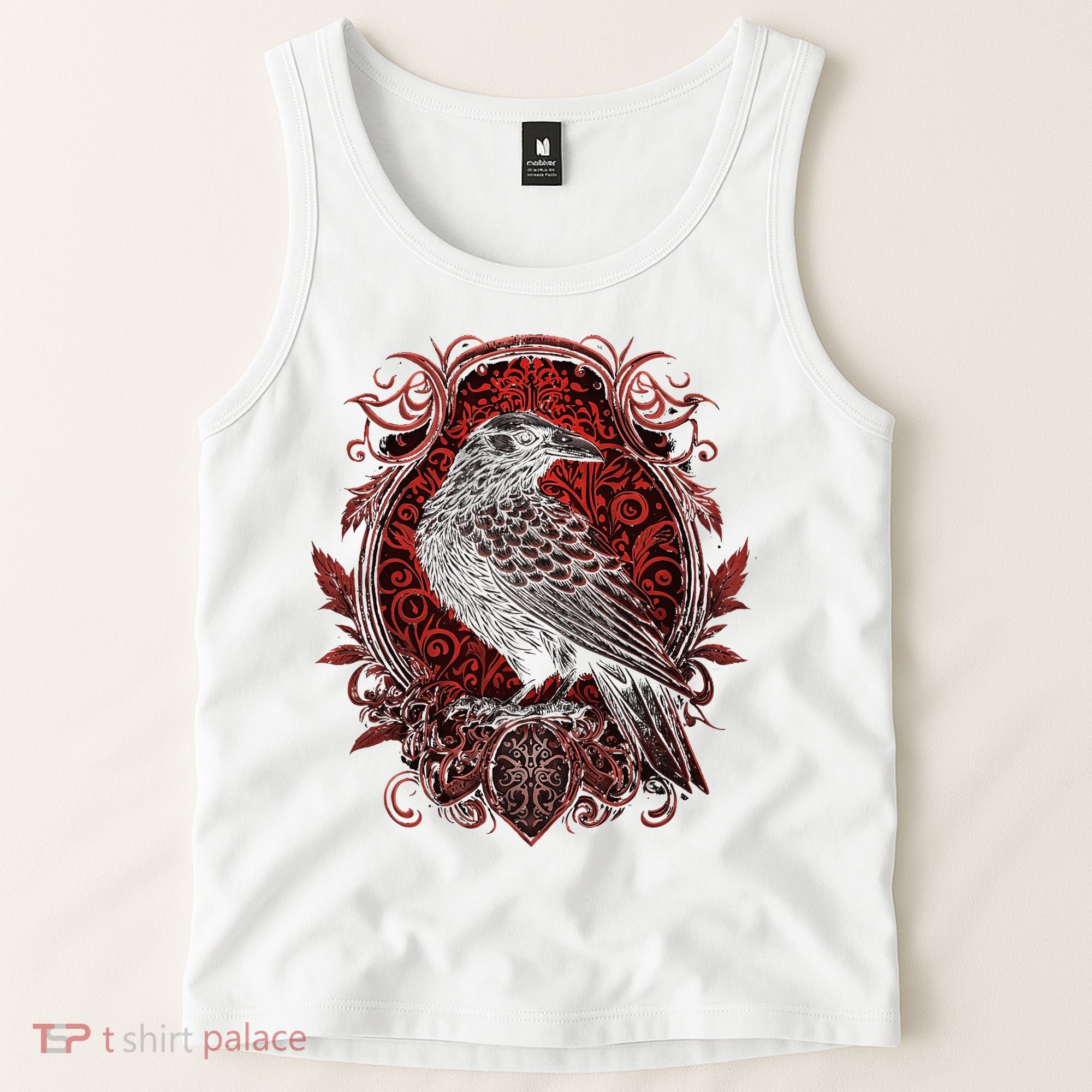 Odins Raven Northman Valhalla Norse Mythology Tank Top